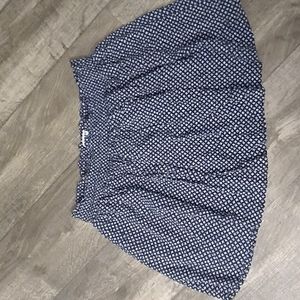 Navy and white skirt